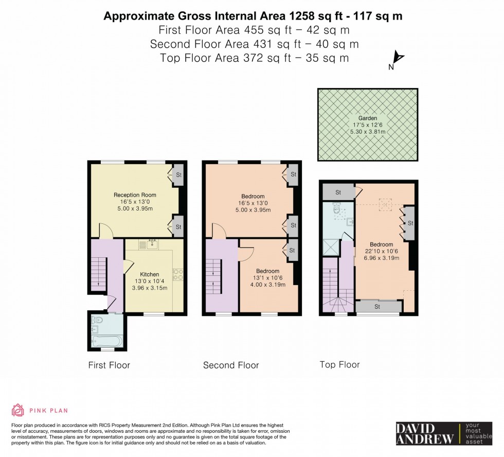 Floorplan for Moray Road, London, N4