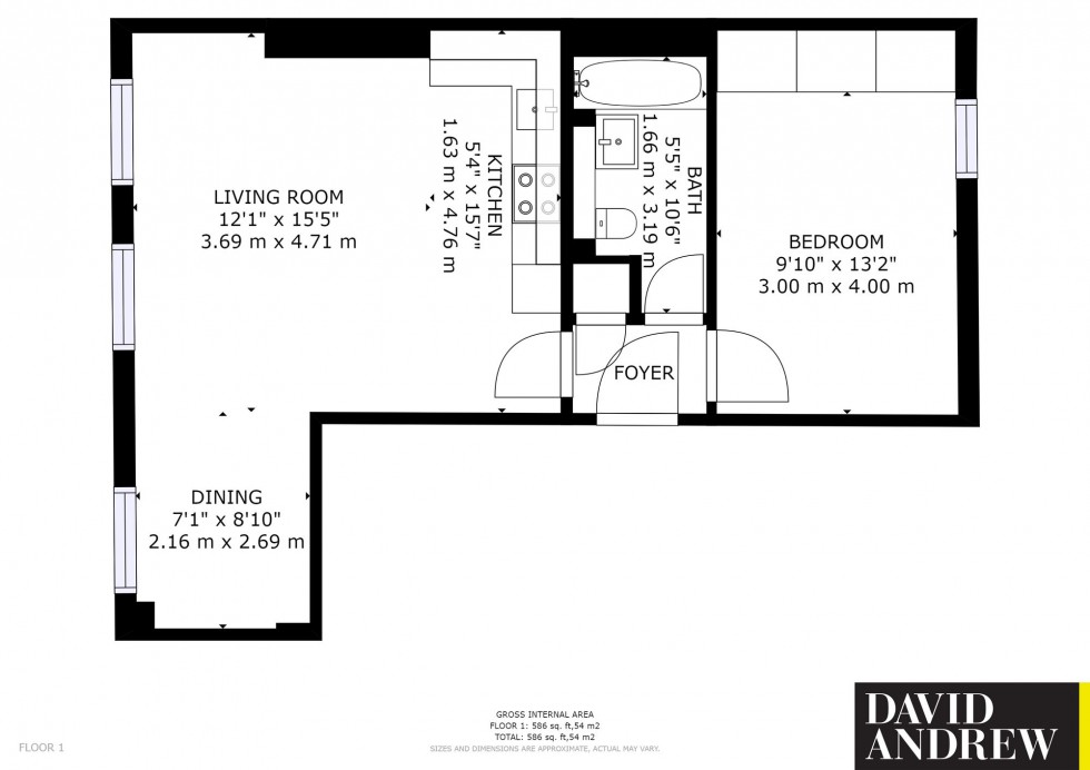 Floorplan for Adolphus Road, London, N4