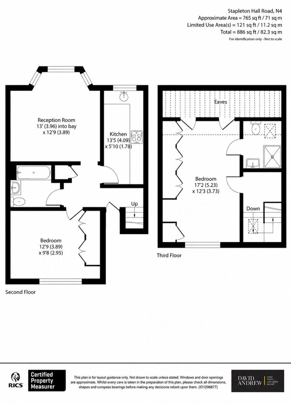 Floorplan for Stapleton Hall Road, London, N4