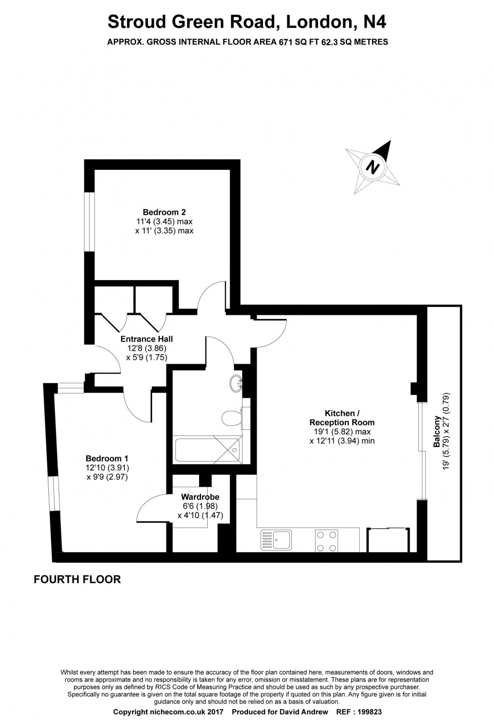 Floorplan for Stroud Green Road, Vista House, N4