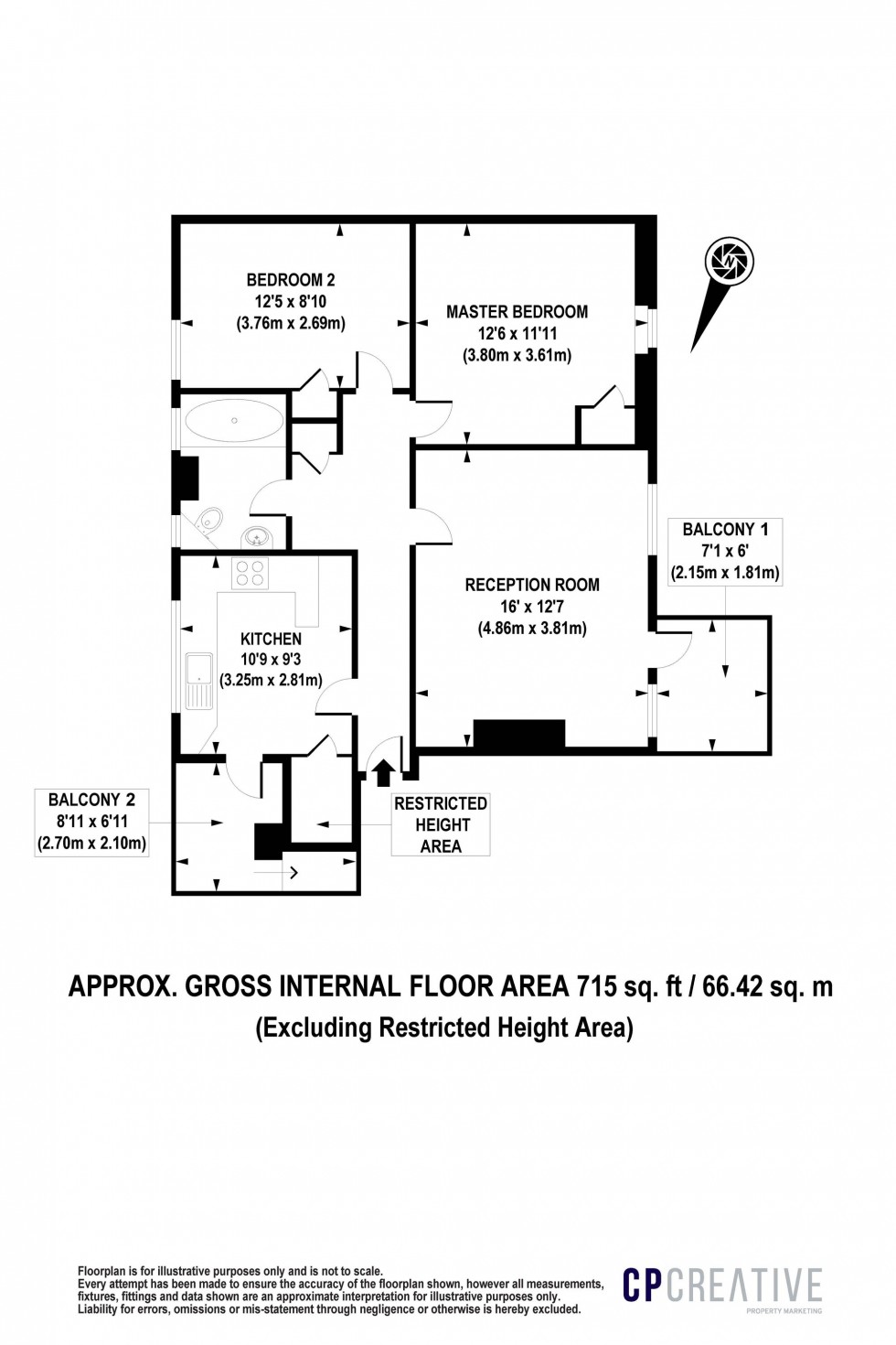 Floorplan for Carlton Road, Carlton Lodge Carlton Road, N4