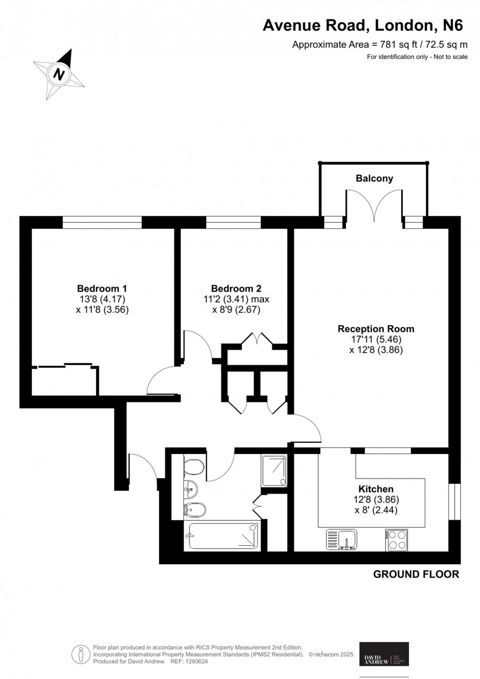 Floorplan for Avenue Road, Avenue Lodge, N6