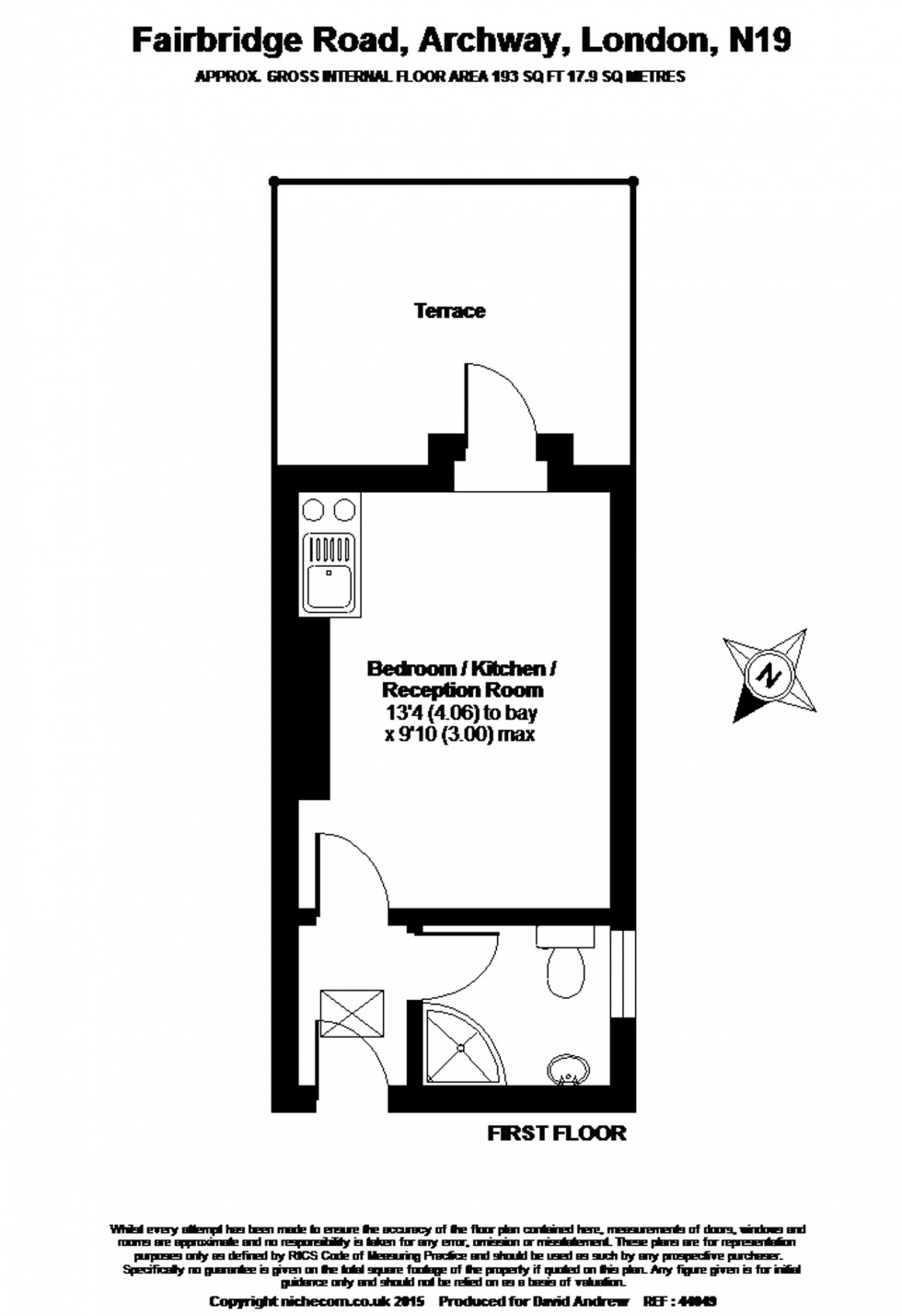 Floorplan for Fairbridge Road, London, N19