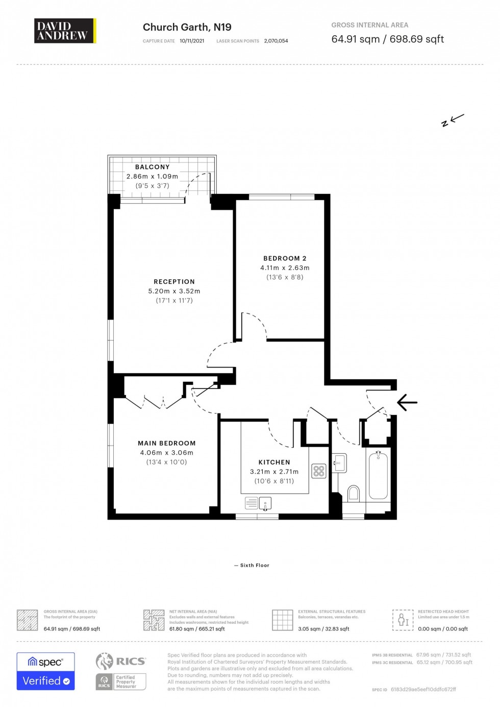 Floorplan for Pemberton Gardens, London, N19