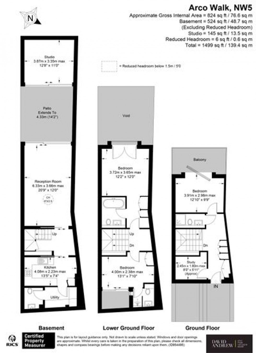 Floorplan for Highgate Road, London, NW5