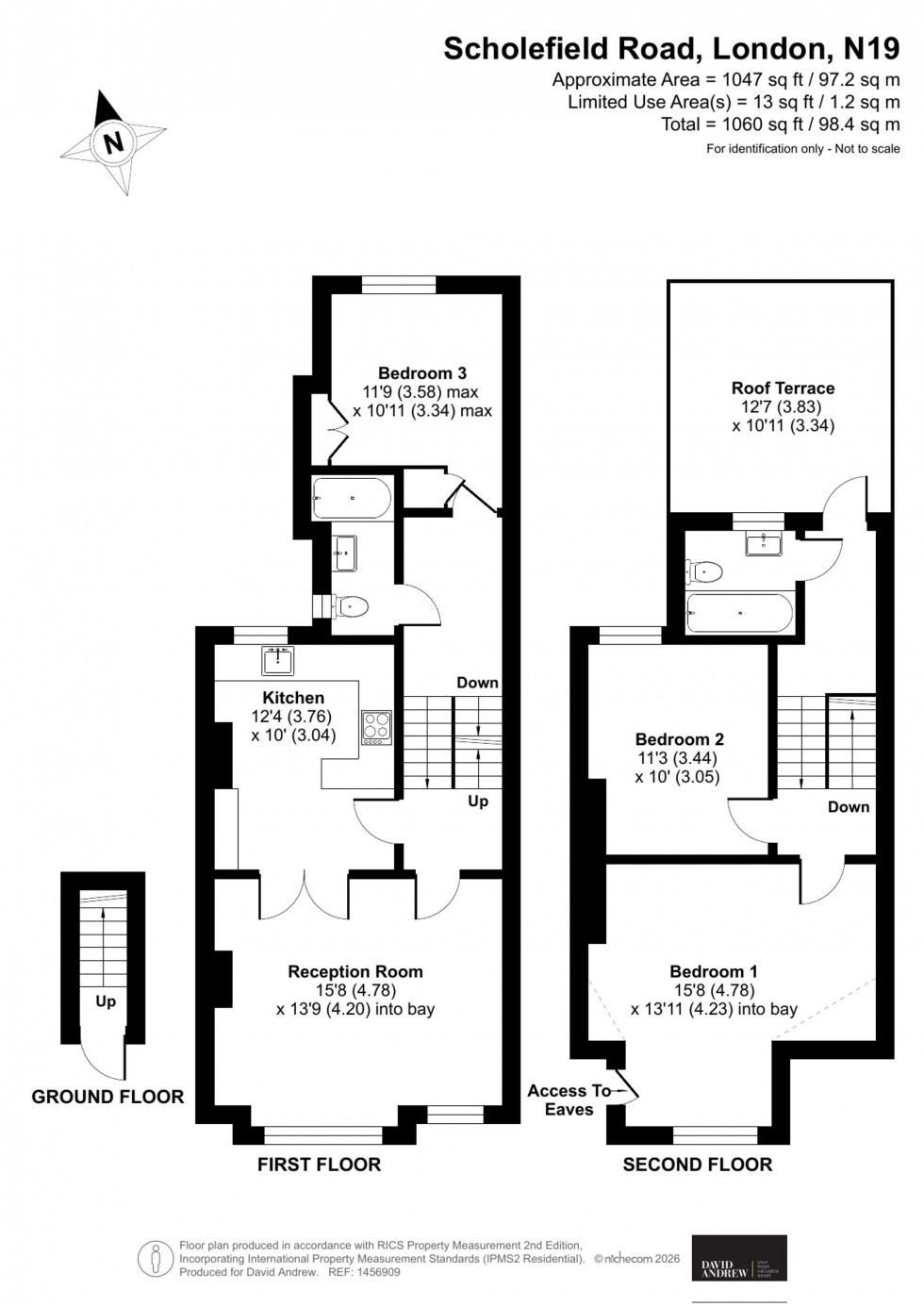 Floorplan for Scholefield Road, London, N19