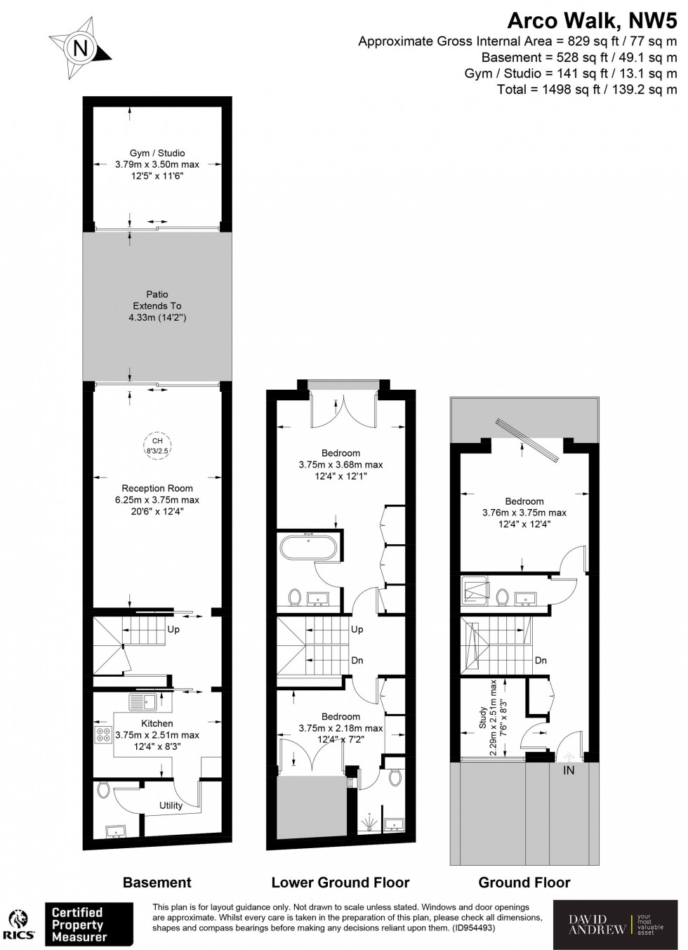 Floorplan for Highgate Road, London, NW5