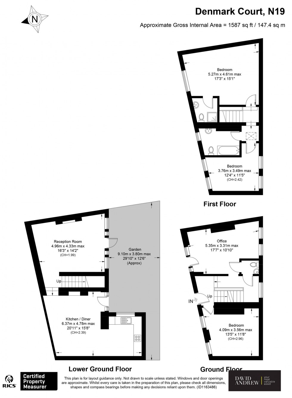 Floorplan for Francis Terrace, London, N19
