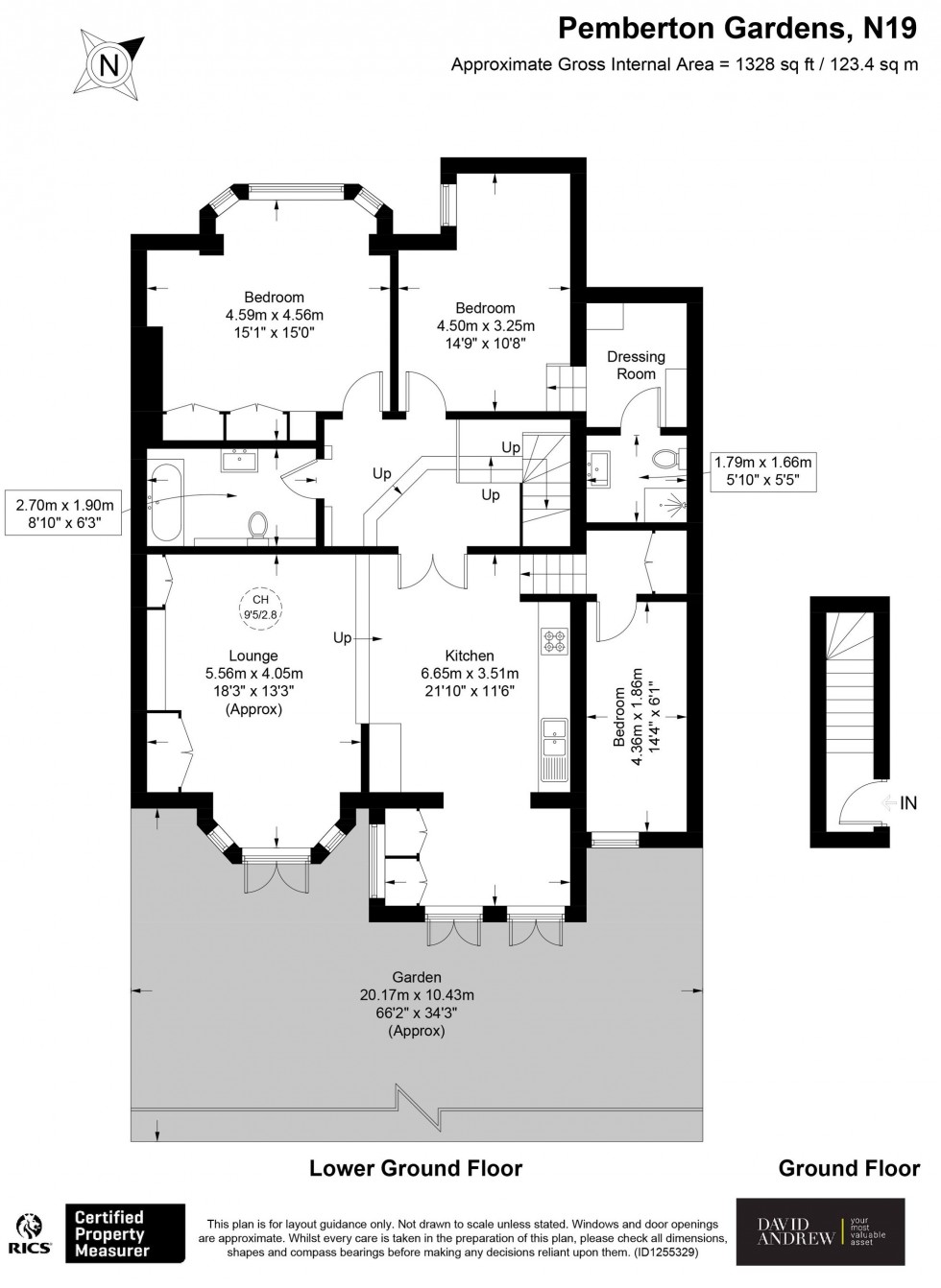 Floorplan for Pemberton Gardens, London, N19