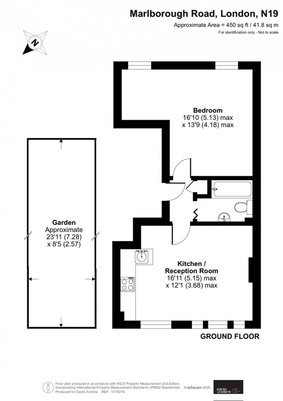Floorplan for Marlborough Road, London, N19