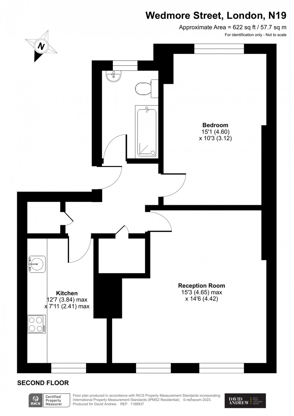 Floorplan for Wedmore Street, Norcombe House Wedmore Street, N19