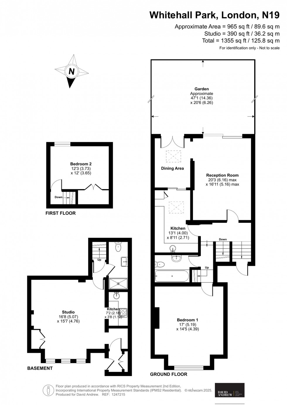 Floorplan for Whitehall Park, London, N19