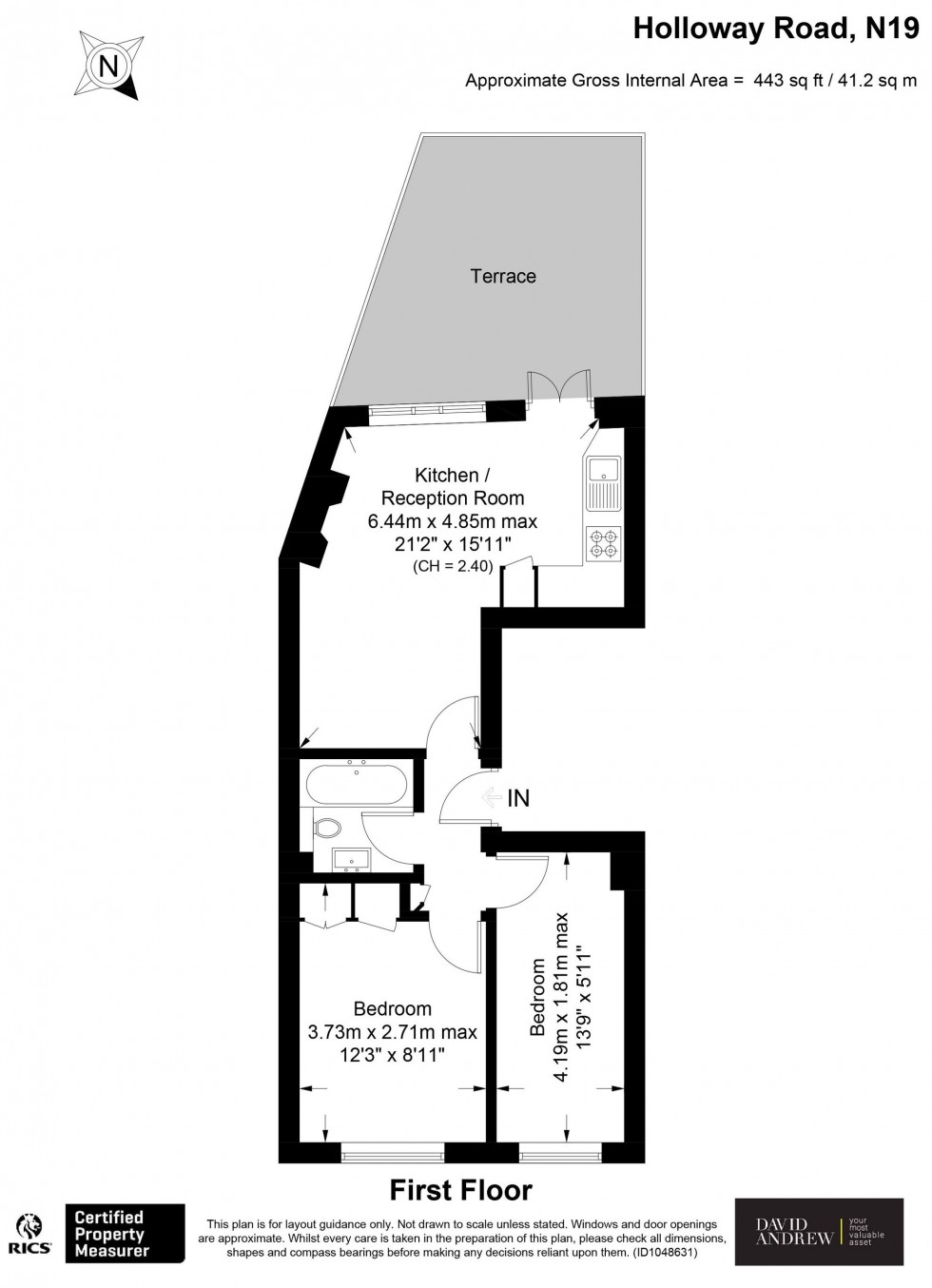 Floorplan for Holloway Road, London, N19