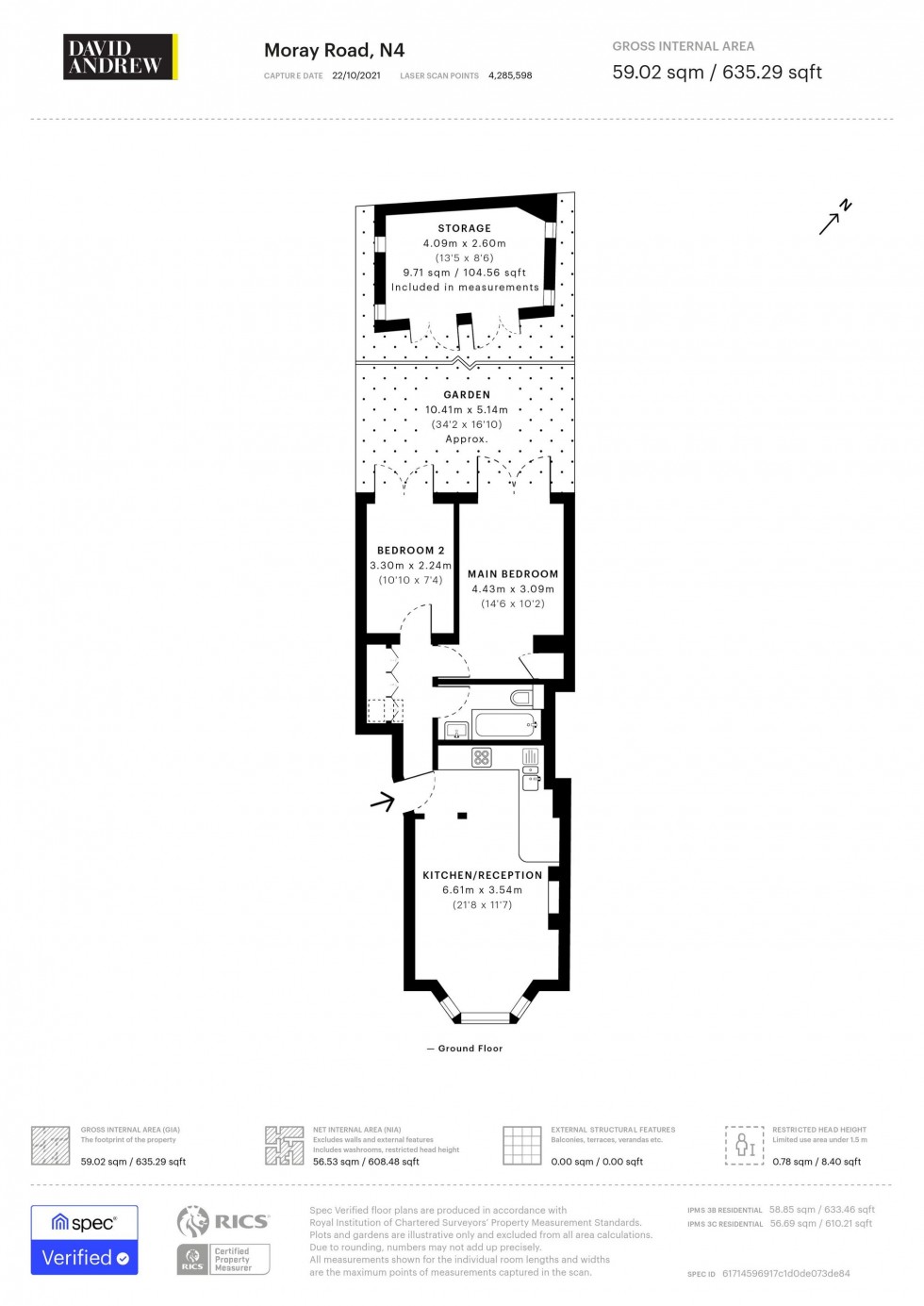 Floorplan for Moray Road, London, N4