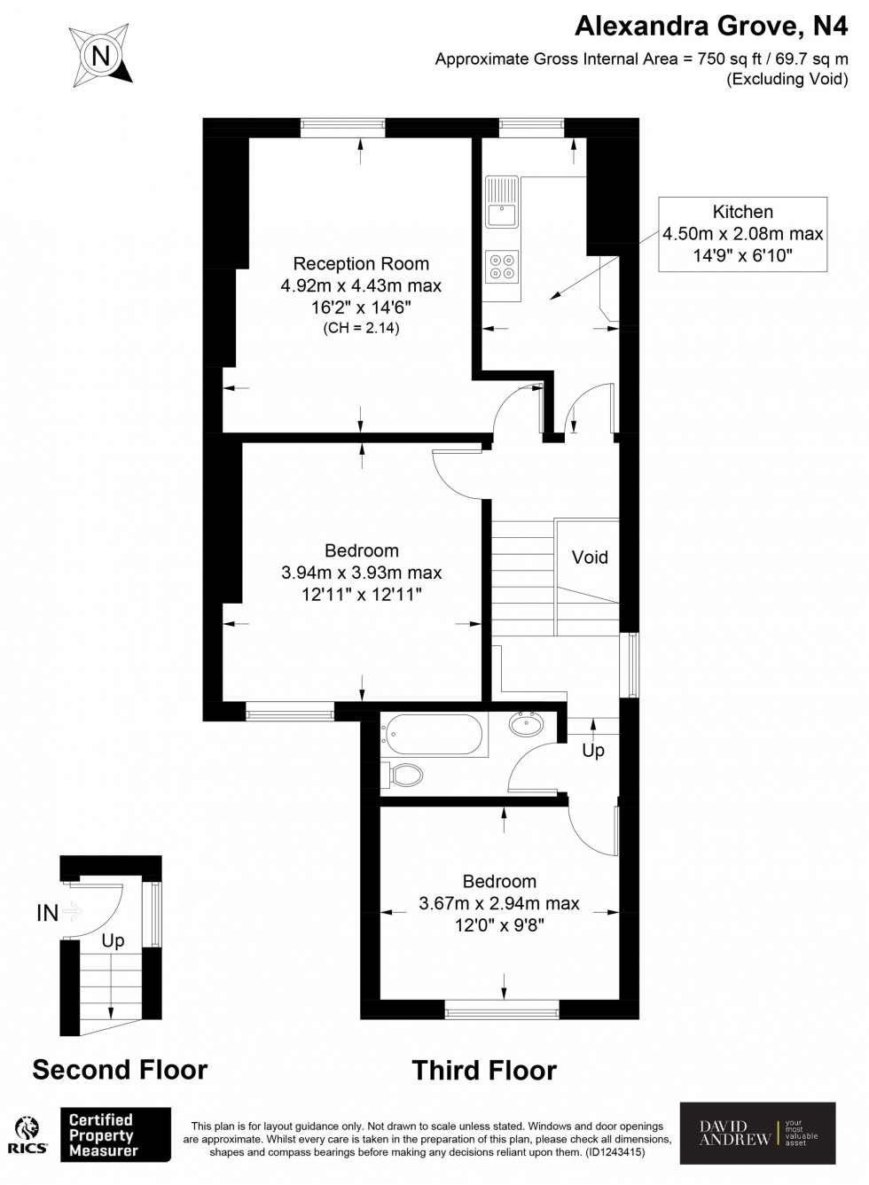 Floorplan for Alexandra Grove, London, N4