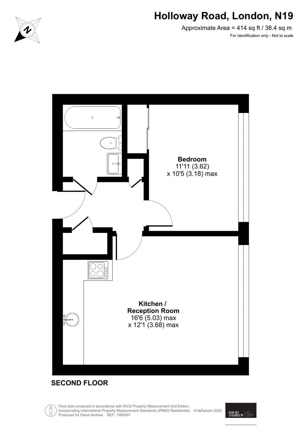 Floorplan for Holloway Road, Whittington House, N19
