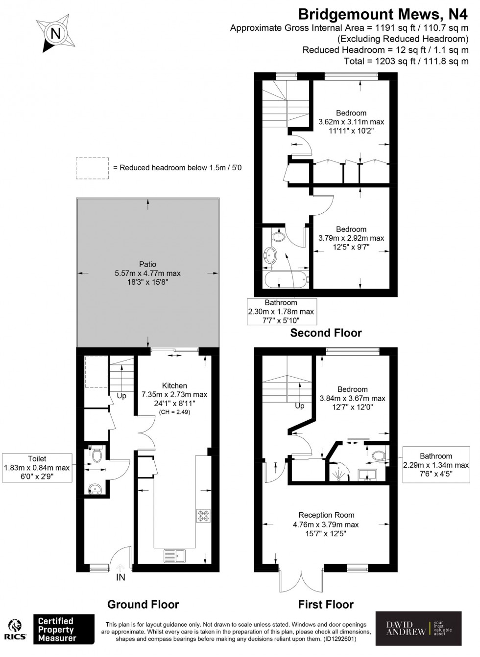 Floorplan for Mount Pleasant Villas, London, N4