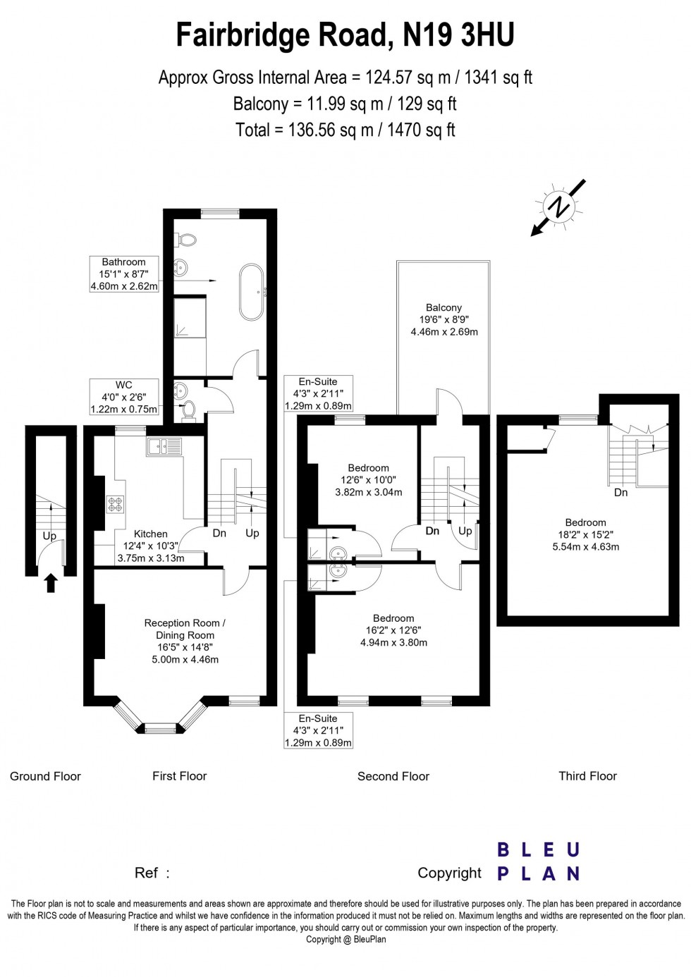 Floorplan for Fairbridge Road, London, N19