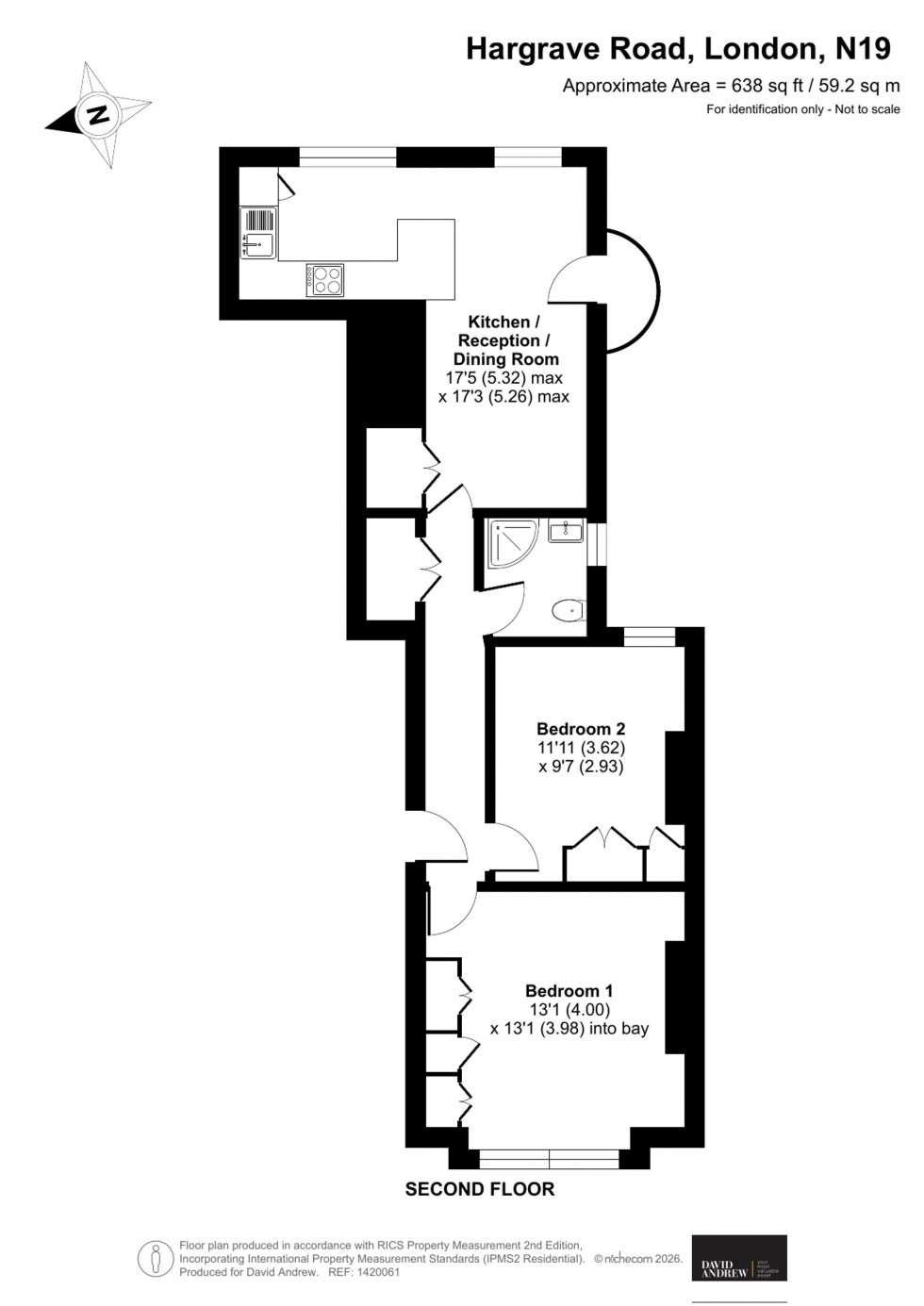 Floorplan for Hargrave Road, Hargrave Mansions Hargrave Road, N19