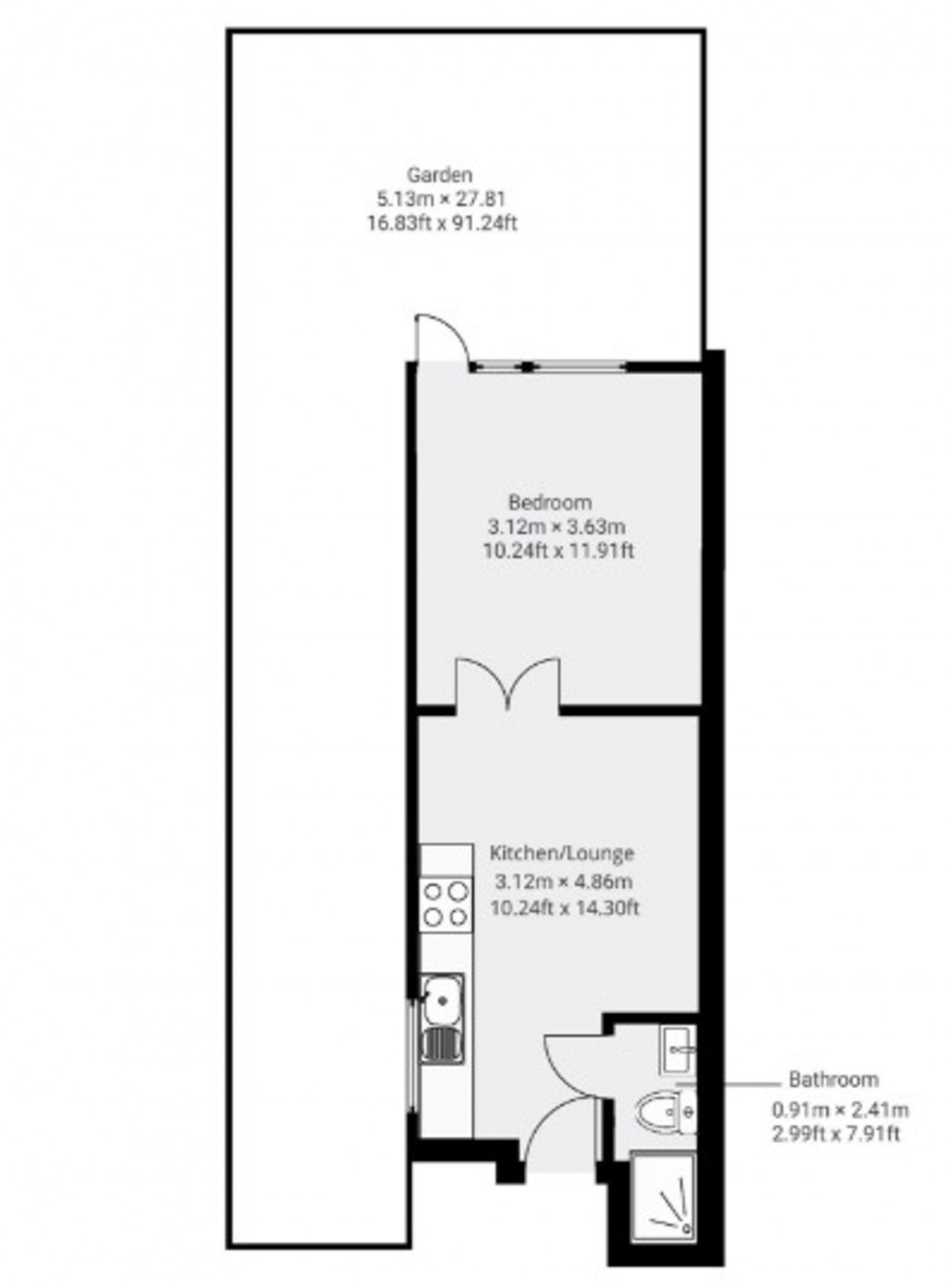 Floorplan for Fairbridge Road, London, N19