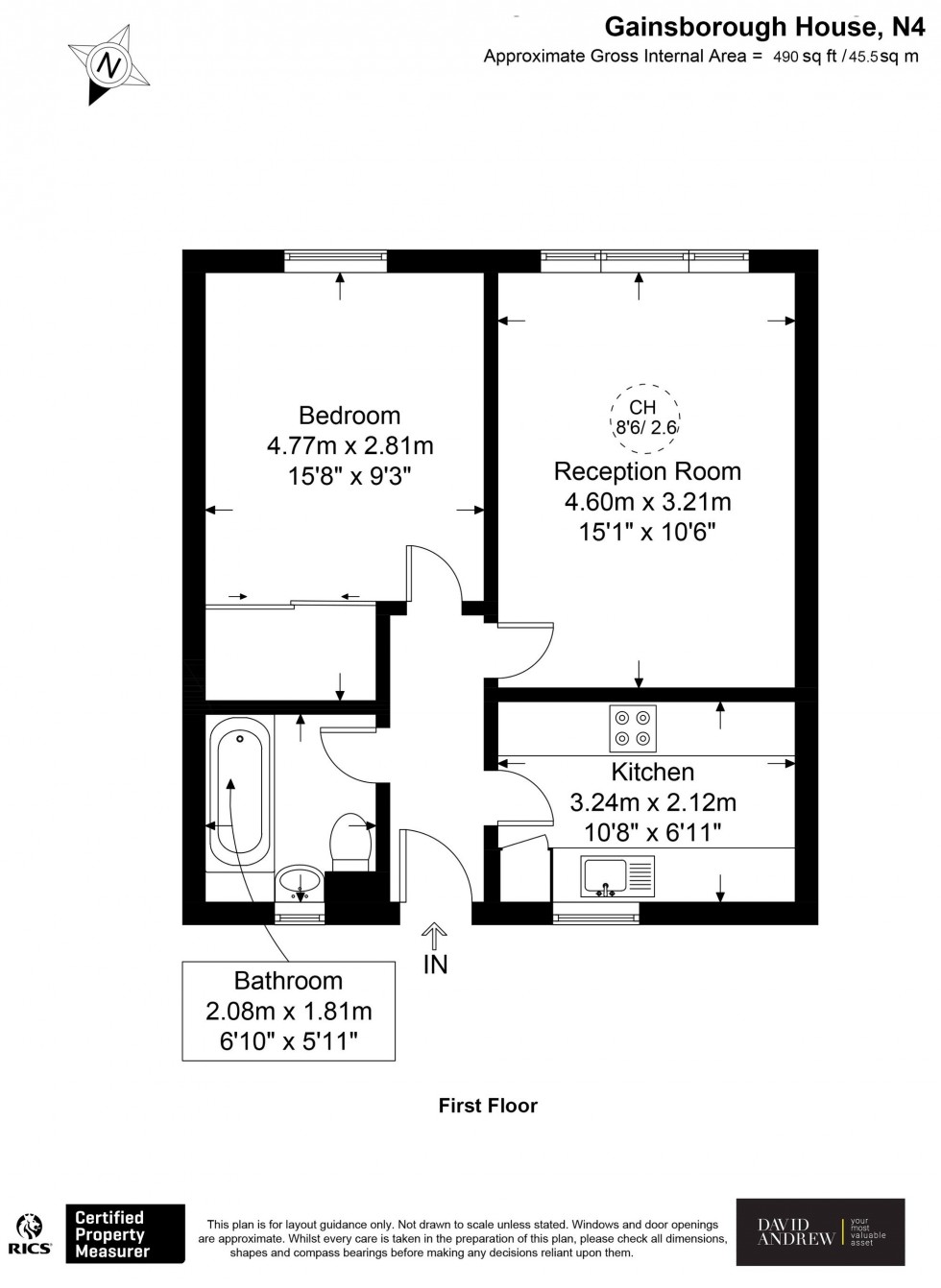 Floorplan for Thorpedale Road, Gainsborough House Thorpedale Road, N4