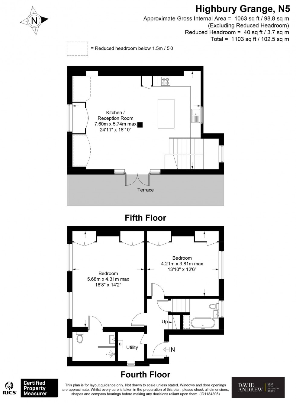 Floorplan for Highbury Grange, London, N5