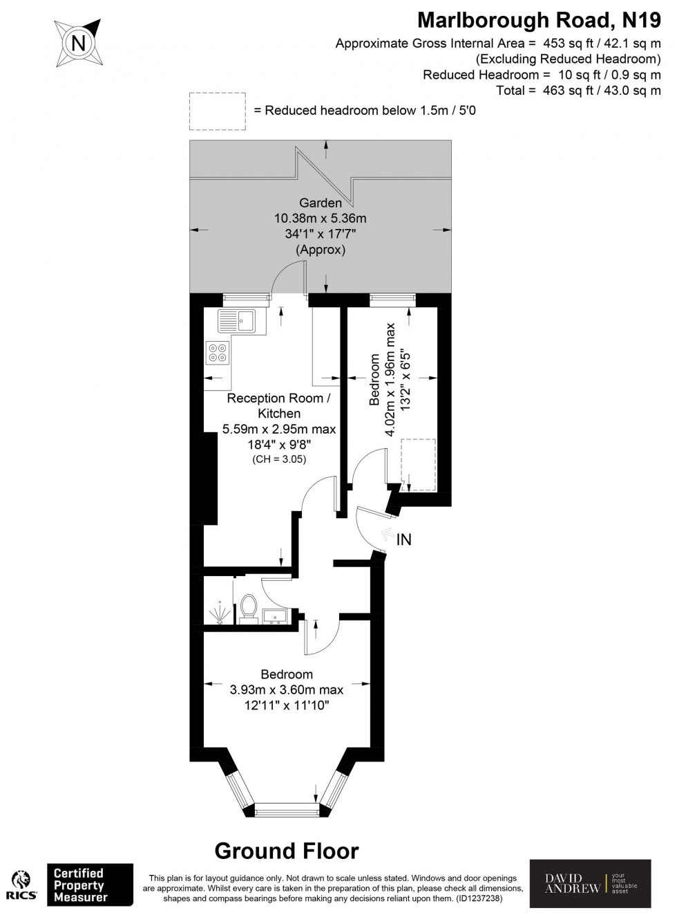 Floorplan for Marlborough Road, London, N19