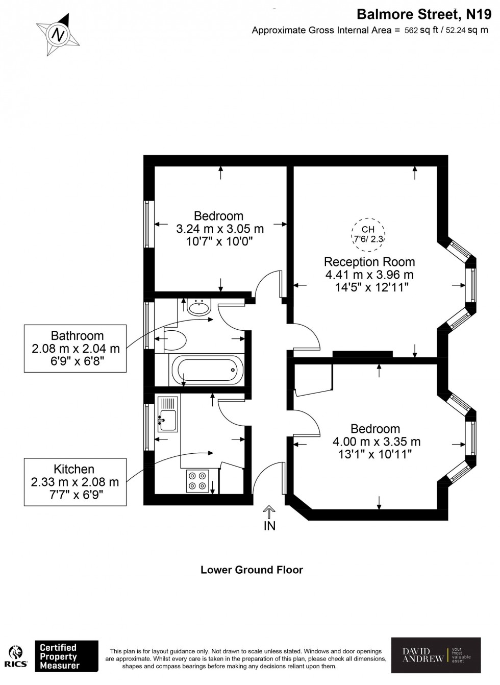Floorplan for Balmore Street, London, N19