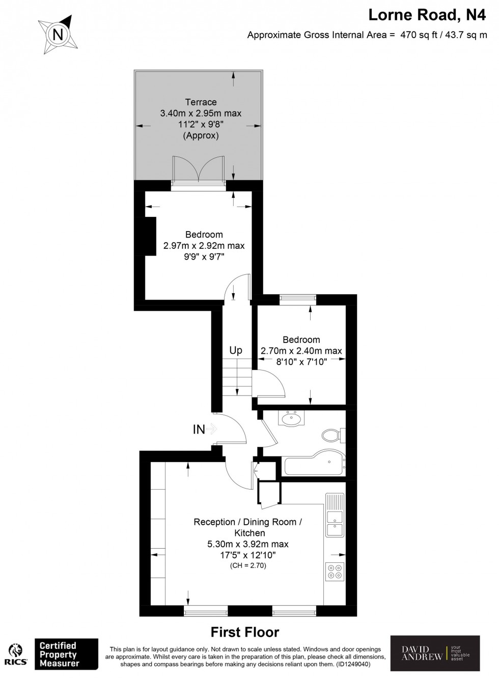 Floorplan for Lorne Road, London, N4
