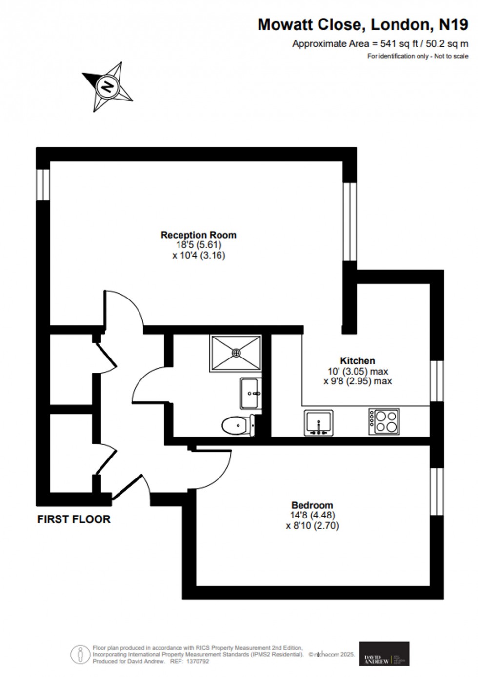 Floorplan for Mowatt Close, London, N19