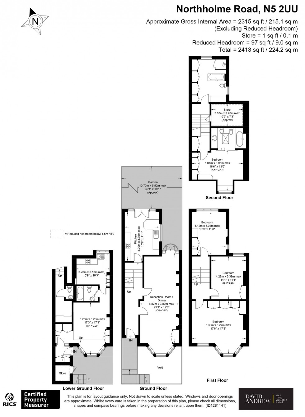 Floorplan for Northolme Road, London, N5