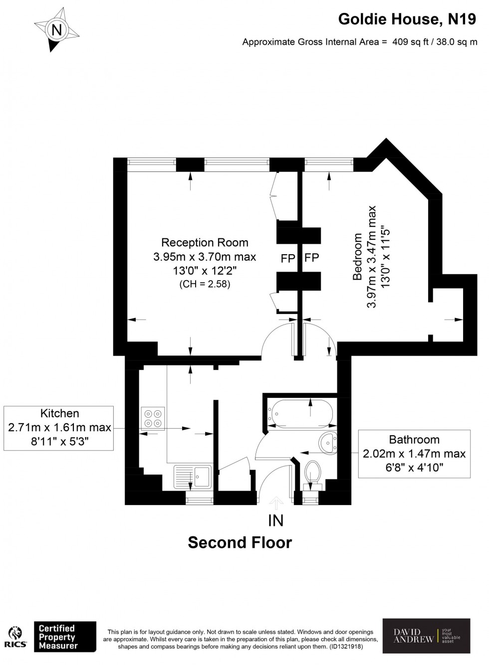 Floorplan for Hazellville Road, Goldie House Hazellville Road, N19