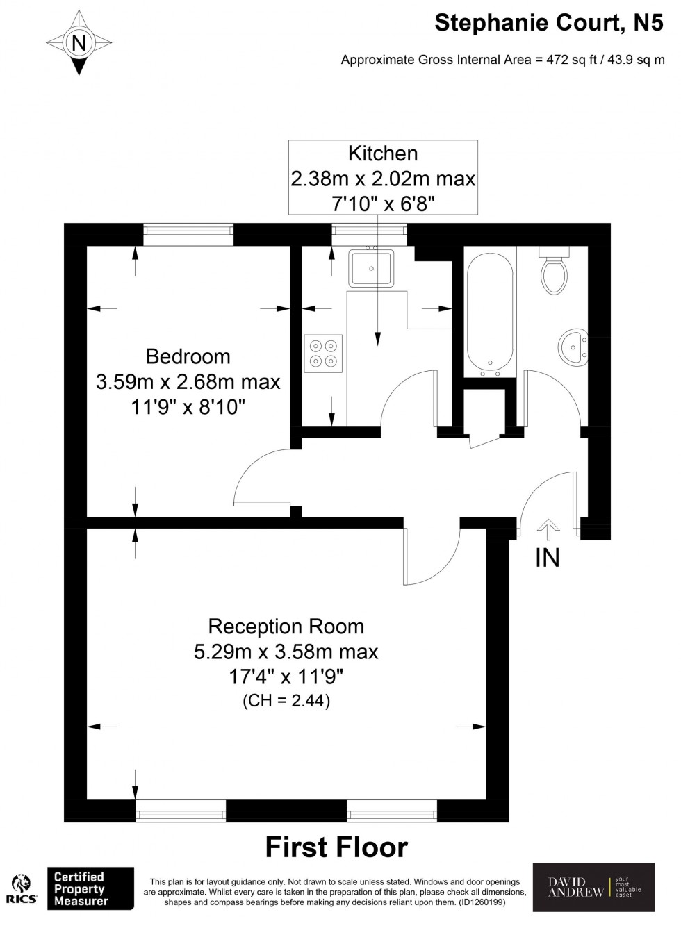 Floorplan for Conewood Street, Stephanie Court Conewood Street, N5