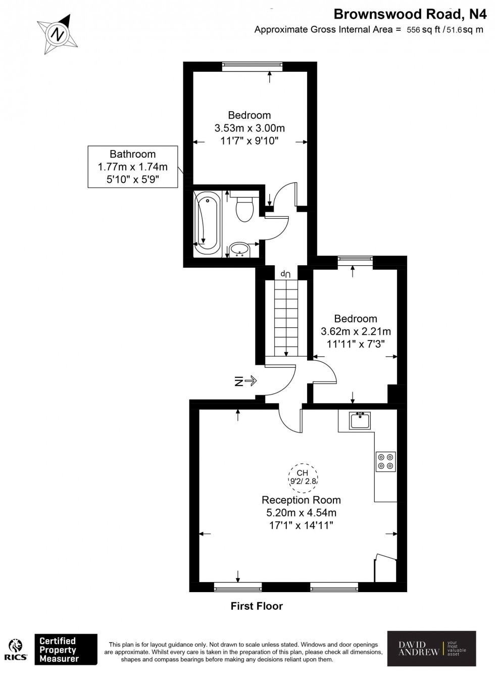 Floorplan for Brownswood Road, London, N4