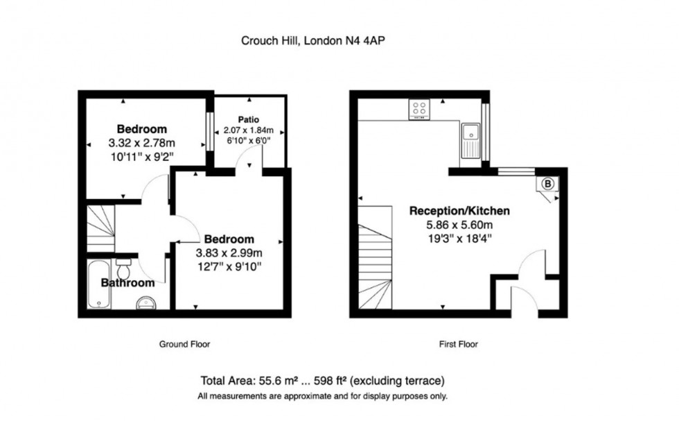 Floorplan for Crouch Hill, London, N4