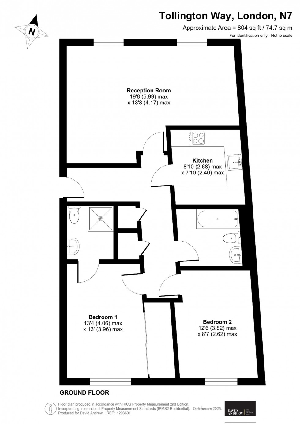 Floorplan for Tollington Way, Statham Court, N7