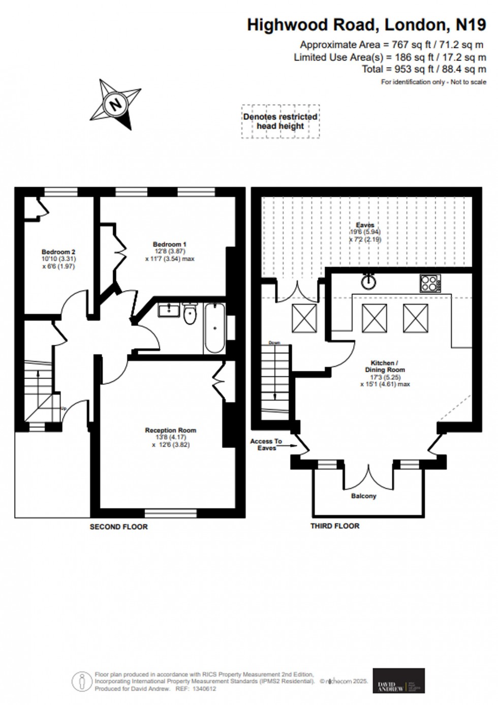 Floorplan for Highwood Road, London, N19