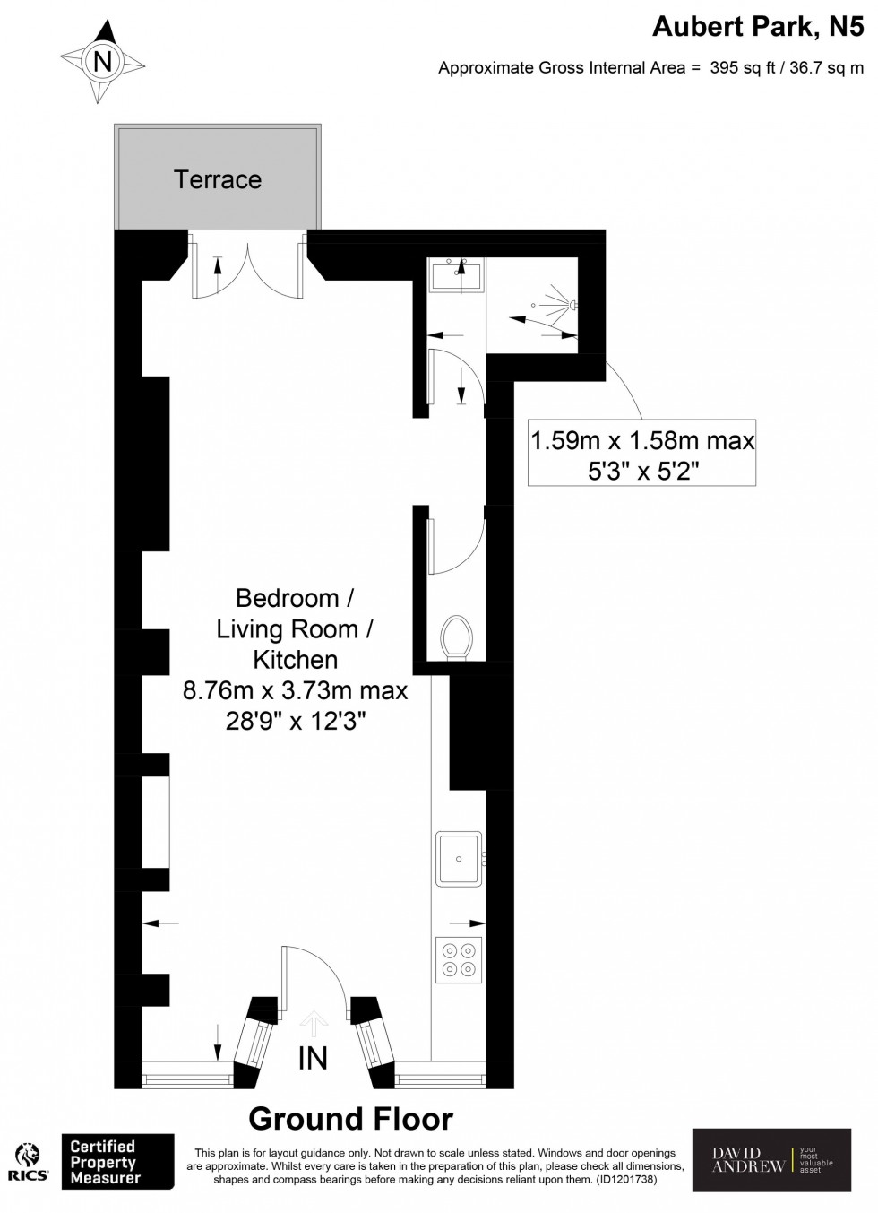 Floorplan for Aubert Park, London, N5
