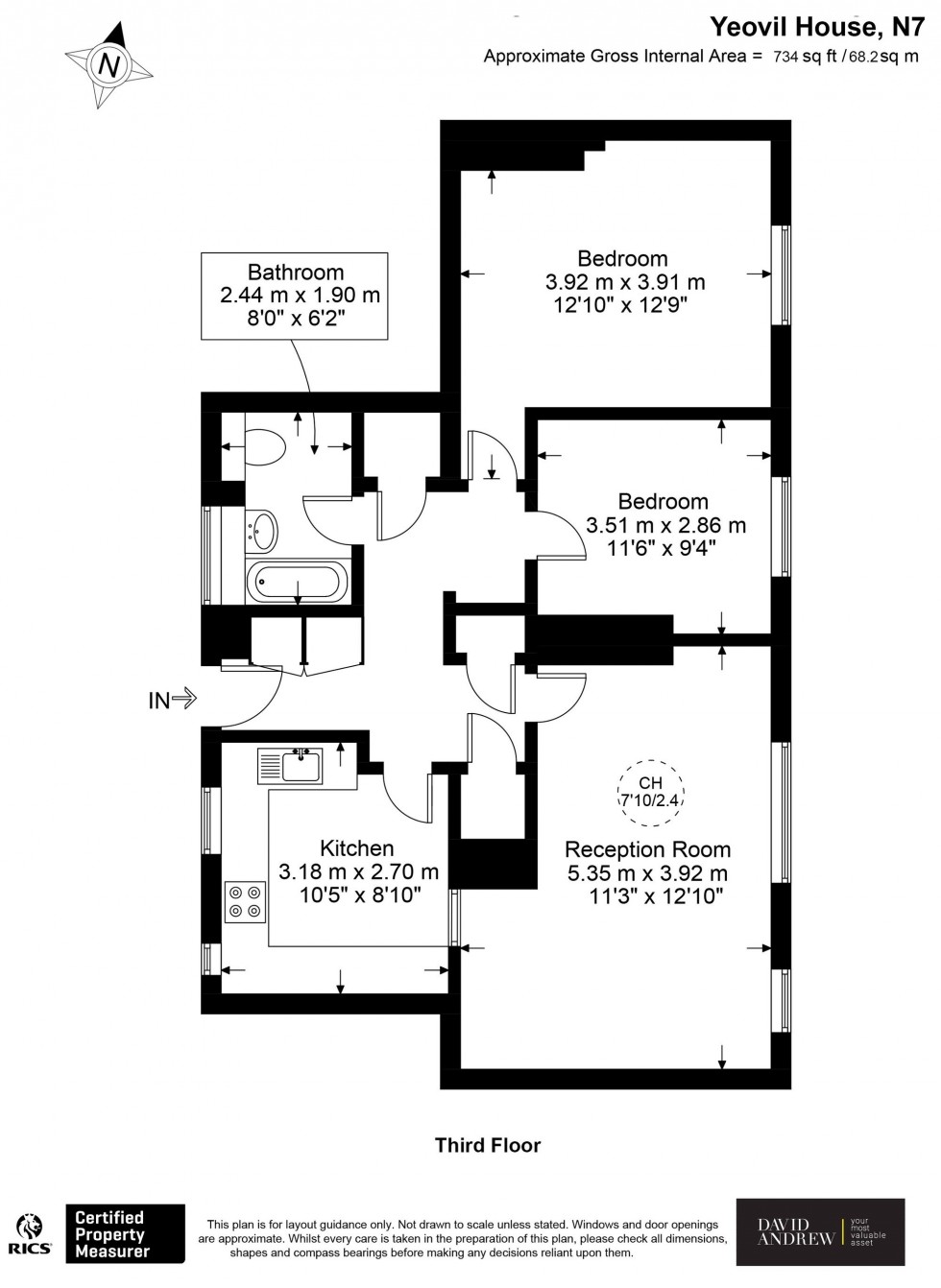 Floorplan for Andover Road, Yeovil House Andover Road, N7
