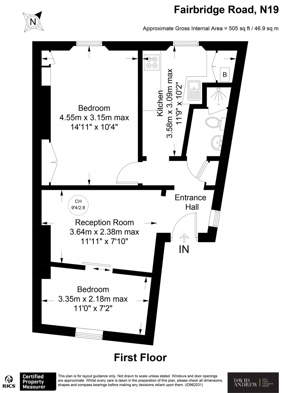 Floorplan for Fairbridge Road, London, N19