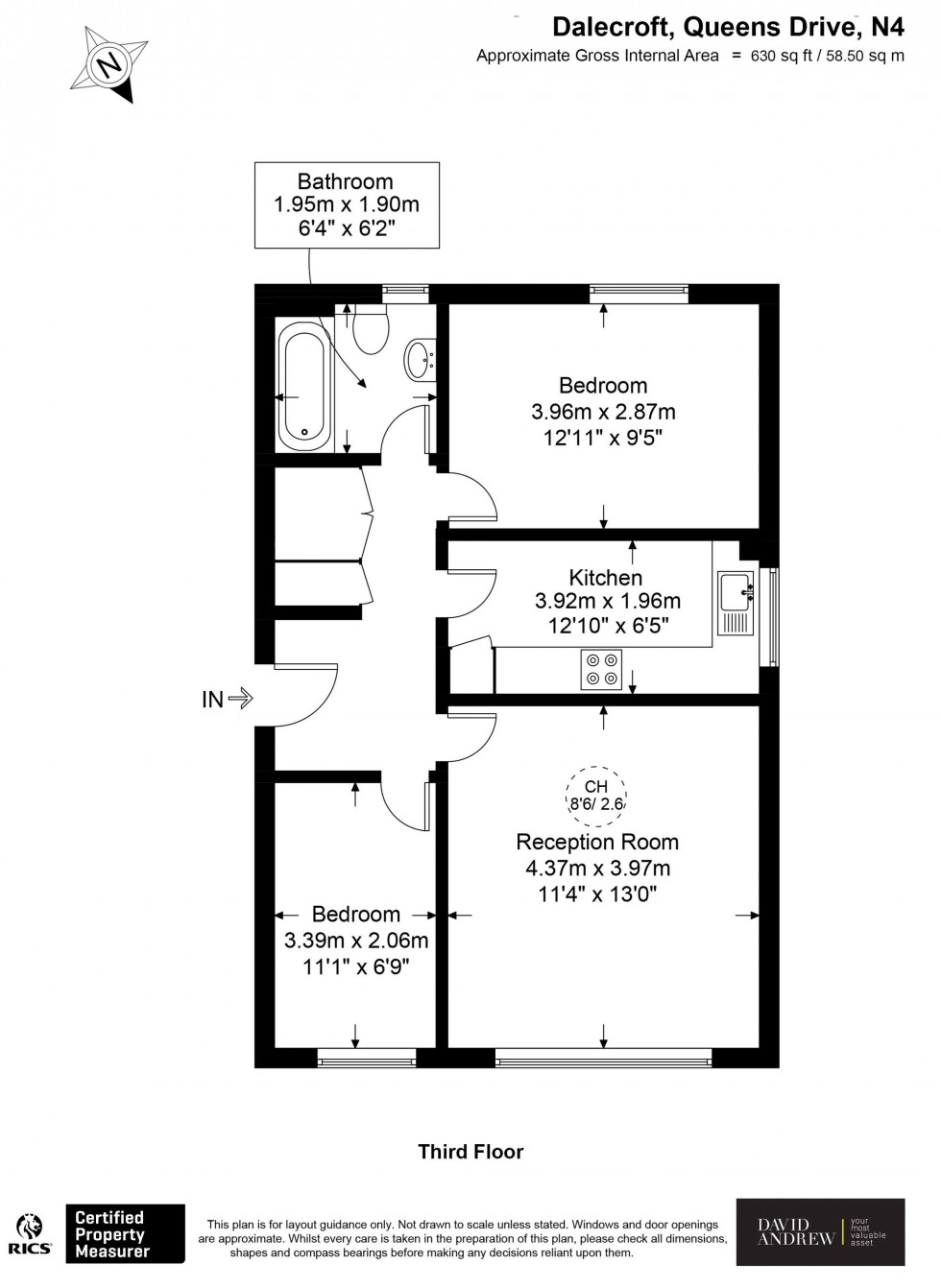 Floorplan for Queens Drive, Dalecroft Queens Drive, N4