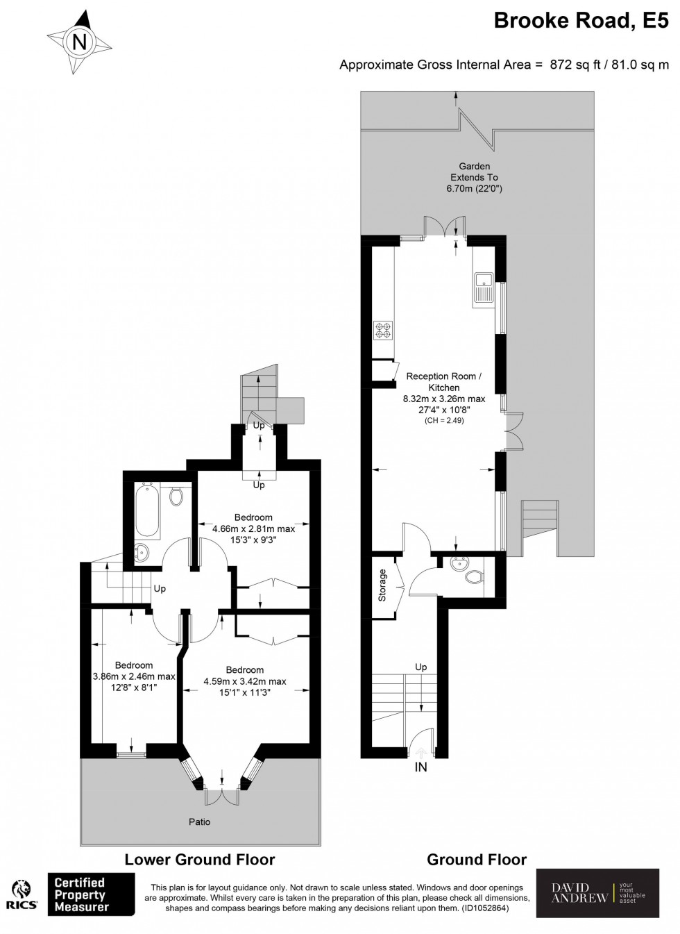 Floorplan for Brooke Road, London, E5