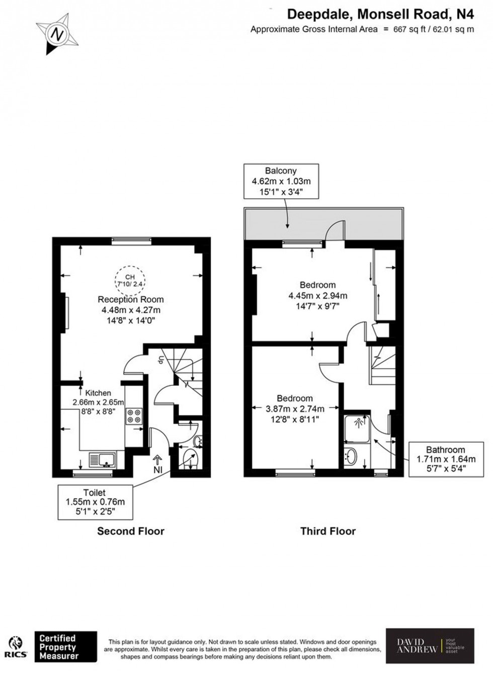 Floorplan for Monsell Road, London, N4