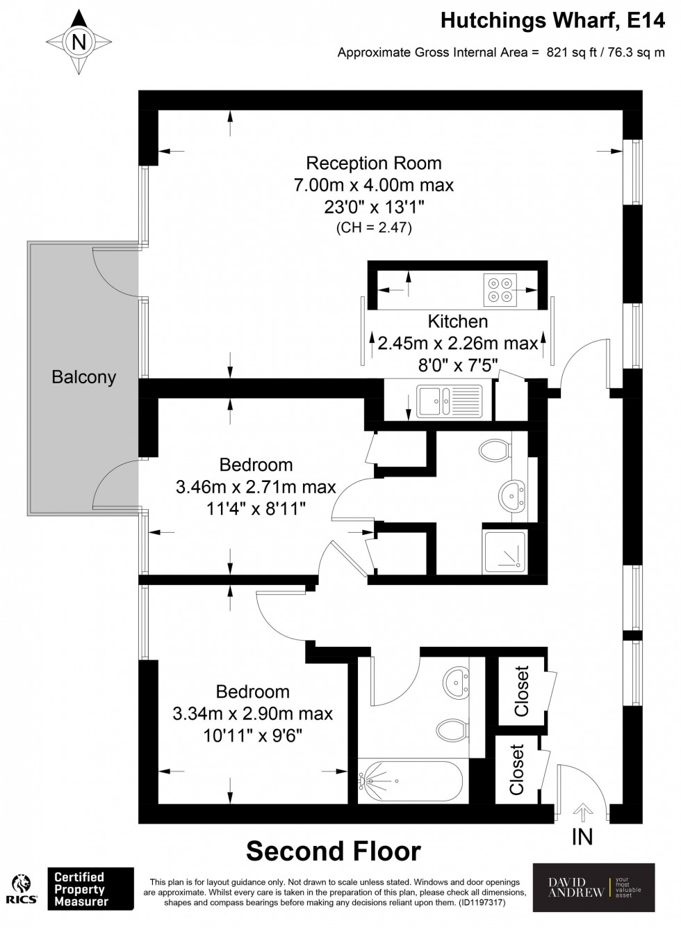 Floorplan for Hutchings Street, Hutchings Wharf, E14