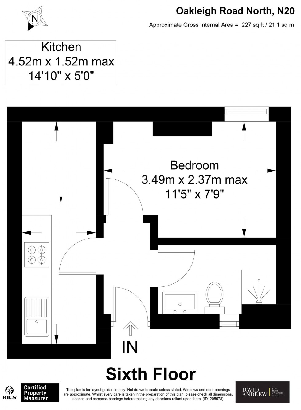 Floorplan for Oakleigh Road North, London, N20