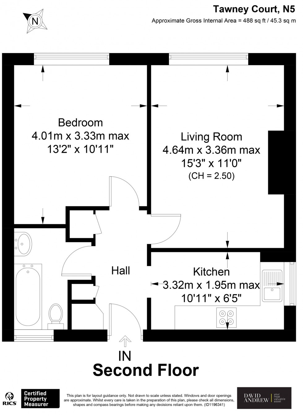 Floorplan for Highbury Hill, Tawney Court Highbury Hill, N5