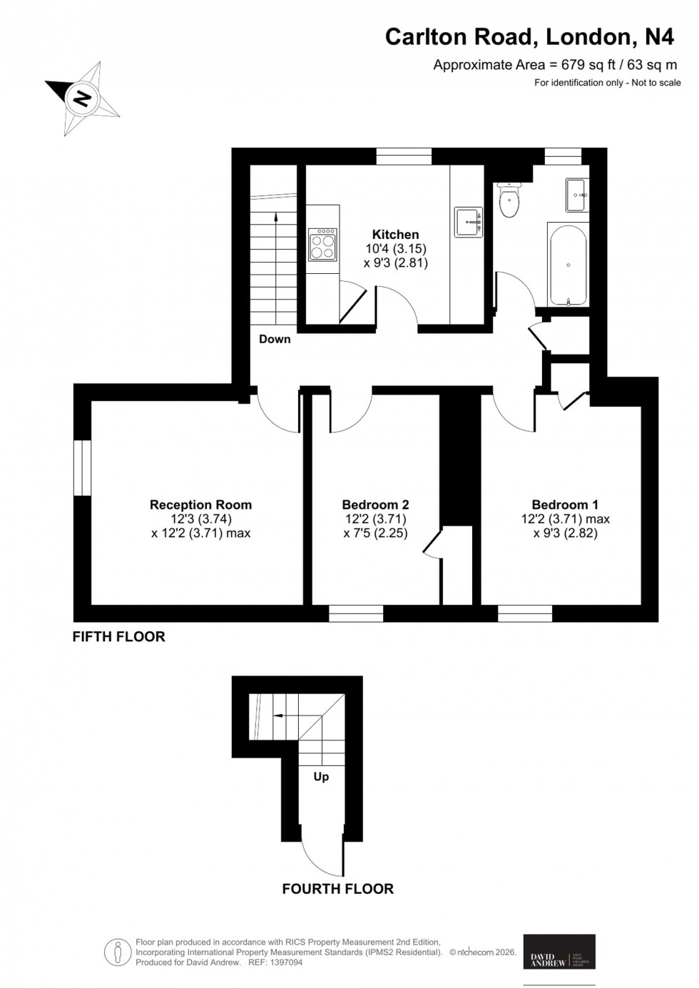 Floorplan for Carlton Road, Carlton Lodge Carlton Road, N4