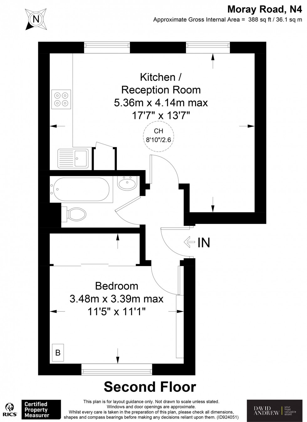Floorplan for Moray Road, London, N4