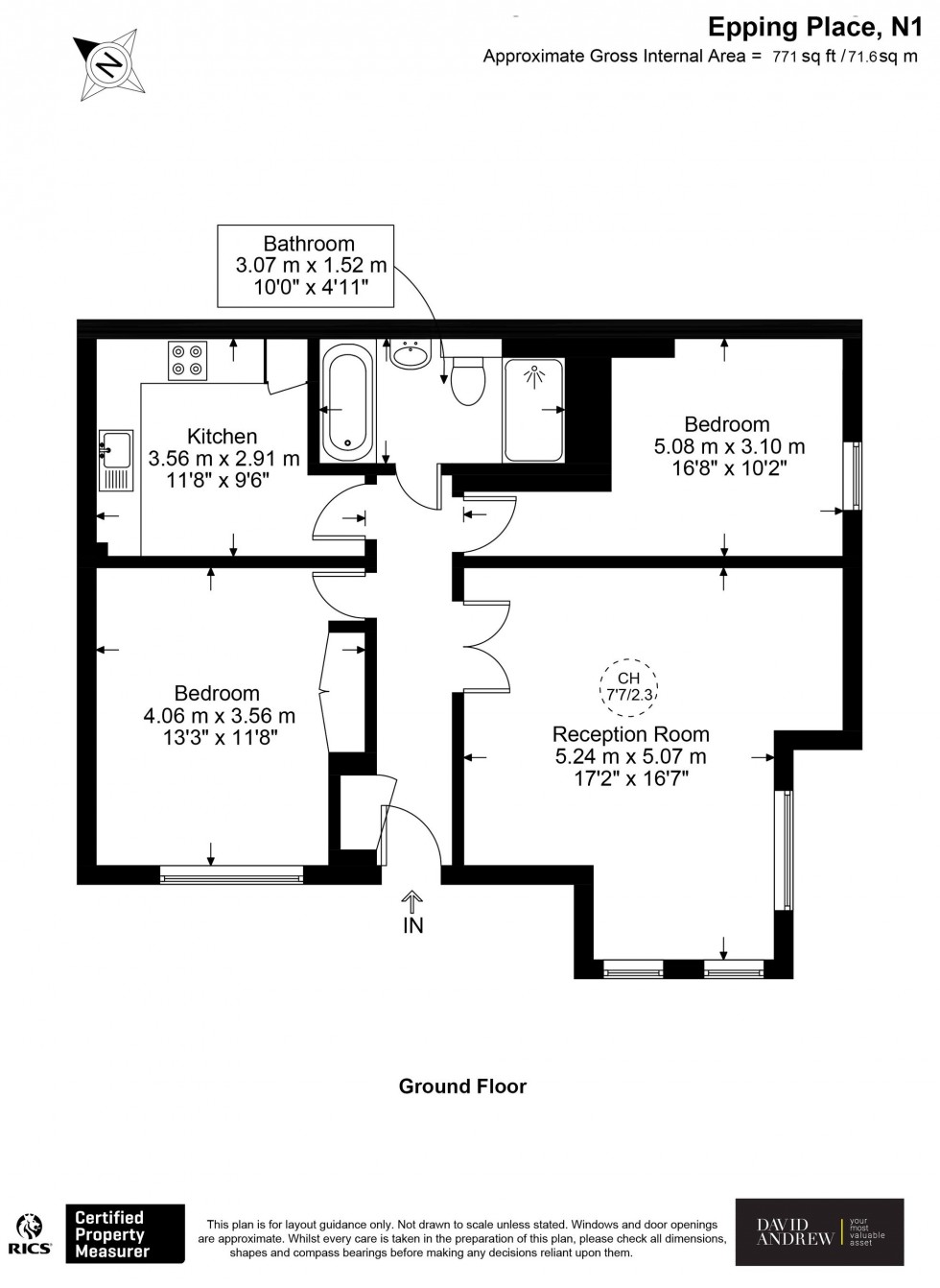 Floorplan for Epping Place, London, N1