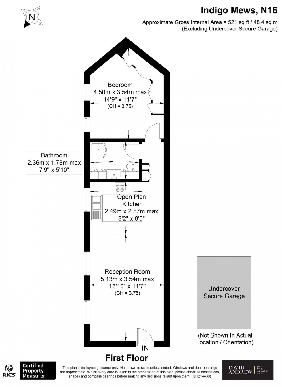 Floorplan for Carysfort Road, London, N16